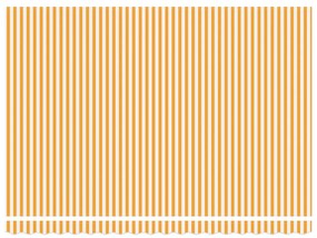Kézi behúzható napellenző narancssárga és fehér 450x300 cm
