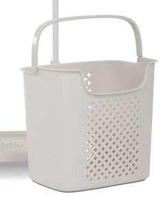 GD-186 BGE ruhaállvány kosárral, műanyag, fehér