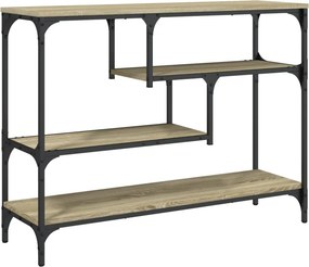 vidaXL sonoma tölgy színű szerelt fa dohányzóasztal 100x30x75 cm