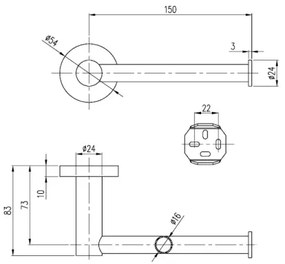 Villeroy & Boch TVA15101400061 - ELEMENTS WC-papírtartó, fényes króm