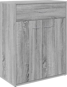 vidaXL szürke sonoma színű szerelt fa tálalószekrény 60 x 30 x 75 cm
