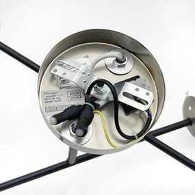 Brilagi - Felületre szerelhető csillár MALIVA 4xE14/15W/230V matt króm/füstszínű