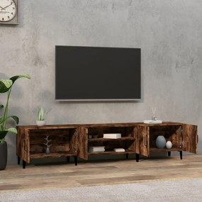 füstös tölgy színű szerelt fa TV-szekrény 180x31,5x40 cm