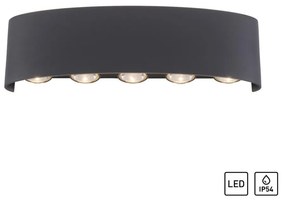 ZUMA LINE 9489-13 CARLO Modern Kültéri Fali Lámpa Antracit LED IP44