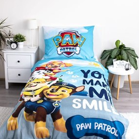 Egyszemélyes pamut gyerek ágyneműhuzat világító hatással 140x200 cm Paw Patrol – Jerry Fabrics