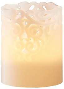 Clary fehér LED viaszgyertya, magasság 10 cm - Star Trading