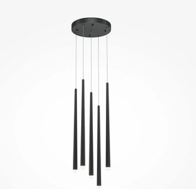 Maytoni CASCADE MOD132PL-L28BK2 Függőlámpa 5x30W/LED 4000K 2300LM IP20