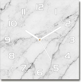 Üveg falióra szögletes márvány 30x30 cm