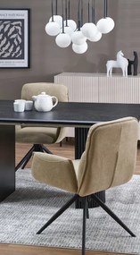 Bolero bővíthető étkezőasztal fekete 160-250cm