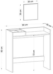 Fésülködőasztal  Puky (tölgy). 1073096
