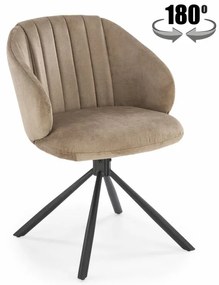 K533 szék, fekete / cappucino