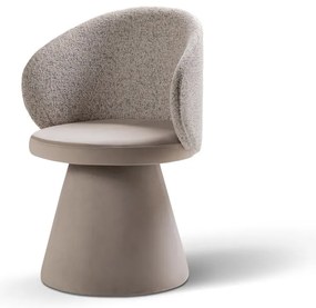 Bézs bársony fotel Inez – Micadoni