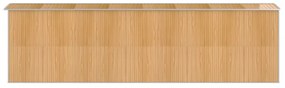 világosbarna horganyzott acél kerti fészer 192x689x223 cm