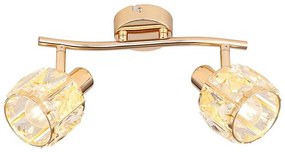 Spotlámpa DUBAI 2xE14/40W/230V Rózsaarany