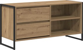 vidaXL TV szekrény fiókkal Művészi tölgy 100 x 36 x 49,5 cm Faanyag