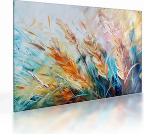 Üveg kép - Búza, absztrakció (70x50 cm)