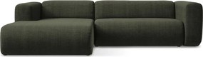 Zöld sarokkanapé (bal oldali-heverő résszel) Ekahi – Makamii