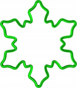 Karácsonyi Mézeskalács Forma Karácsonyi Nagy Hópehely 16cm