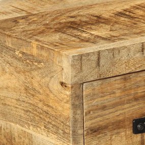 tömör nyers mangófa falra szerelhető TV-szekrény 60x30x19 cm