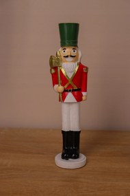 Diótörő ,dekorációs figura 20 cm műanyag karácsonyi dekoráció