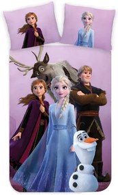 Disney Jégvarázs Friendship gyerek, ovis ágyneműhuzat 100×140 cm, 40×45 cm