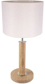 Spot-Light 7017400511528 - Asztali lámpa BENITA 1xE27/60W/230V tölgy