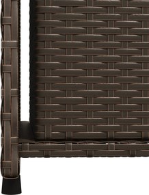 vidaXL barna polyrattan kerti tárolószekrény 50 x 55 x 115 cm
