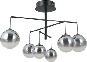 Italux modern függeszték velada matt fekete szürke itxpnd-34381-6-bk