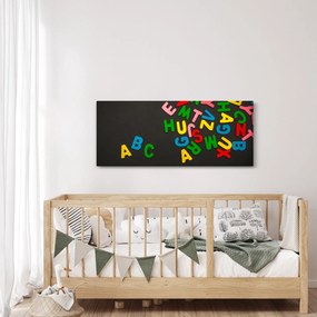 Kép - színes betűk (120x50 cm)