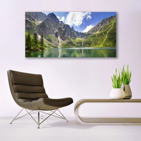 Vászonkép Mountain Lake Landscape 140x70 cm
