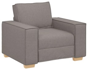 3 darabos kanapé szett párnákkal, taupe szövet