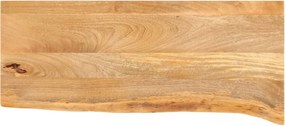 vidaXL tömör mangófa természetes élű asztallap 80 x 40 x 2,5 cm