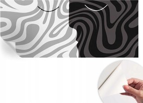 Öntapadós tapéta Fali furnér 3D hatás Absztrakt arcok 250x104