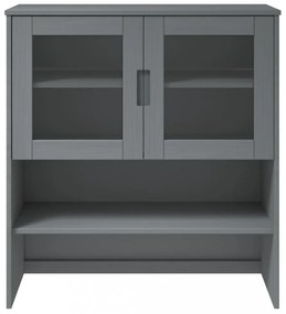 MOLDE szürke tömör fenyőfa felső szekrény 90 x 35 x 100 cm