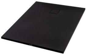 Cagliari Black 80x100x2,6 cm szögletes, SMC zuhanytálca szifonnal