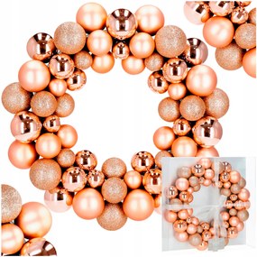 Koszorú Gömbök Koszorú Ajtóra Karácsonyi Dekoráció 34CM Nagy