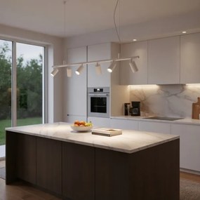 Ideal Lux - LED Csillár zsinóron DYNAMITE 6xGU10/7W/230V CRI 90 fehér