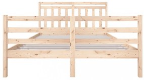 vidaXL tömör fa ágykeret 160 x 200 cm