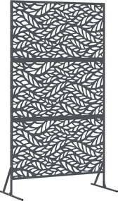 vidaXL Magánszféra Képernyő Antracit 100 x 50 x 180 cm Acél