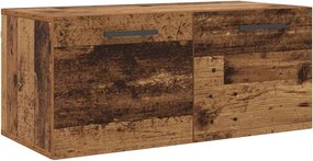 vidaXL Fali Szekrény Régi fa 80 x 36.5 x 35 cm Faanyag