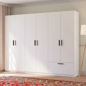 LITA Óriásgardrób 270 cm. Fehér Színben.