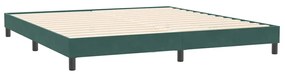 sötétzöld bársony ágykeret matrac nélkül 200x210 cm