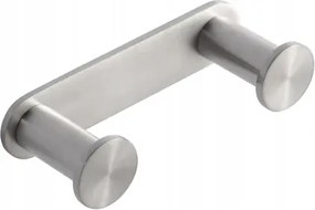 Stella széles léc 2 törölközőtartó akasztó szálcsiszolt acél 18.0421-SB
