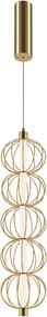 Maytoni modern függeszték golden cage fehér sárga mymod216pl-l10g3k