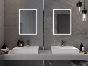 Mexen Navia fürdőszobai megvilágított tükör 50 x 70 cm, LED 6000K, páravédelem - 9803-050-070-611-00