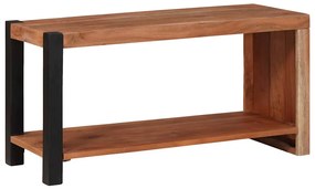 Könyvszekrény Barna, Fekete 80 x 30 x 40 cm Tömör Akácfa