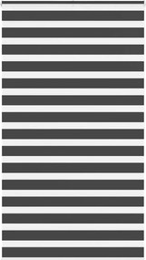 vidaXL zebrafüggönnyel fekete szövetszélesség 115,9 cm poliészter