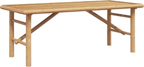 vidaXL Dohányzóasztal Barna 110 x 50 x 43 cm bambusz