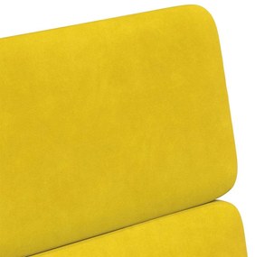 Kerekes Étkező Székek 2 pcs Sárga 58 x 65 x 98 cm Bársony