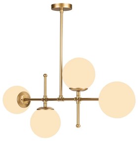 Kruva aranyszínű függőlámpa, magasság 57 cm - Squid Lighting